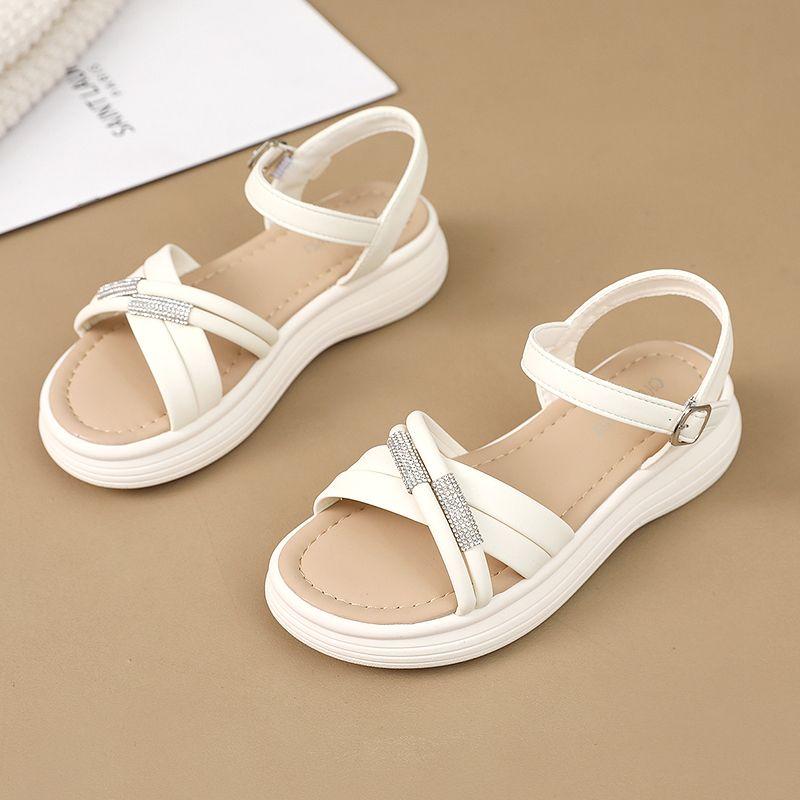 Ladies Shoes Roman Style Platform Diamond Women's Sandals Wholesale 2025 Trending The Best Footwear on Sale Chic and Elegant Pvc