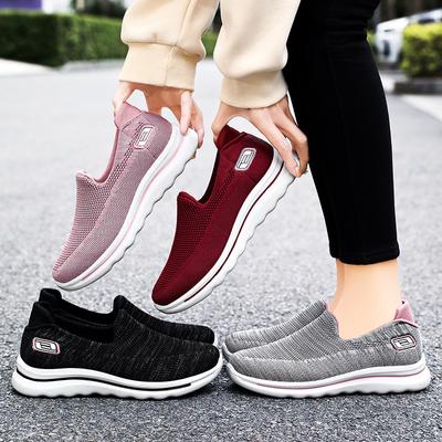 Women's Summer Breathable Walking Shoes Couple's Single Shoes Soft Sole Mesh Casual Walking Shoes