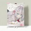 Cute Anime Character Polyester Tapestry With Free Hanging Accessories Wall Hanging Decor For Bedroom Dorm Friend Holiday Gift