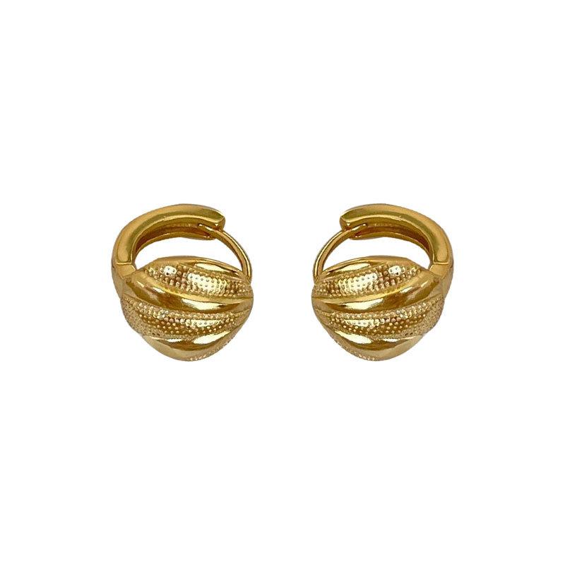 Wind Earrings Geometric Women's Simple Retro Fashion Ins Style Shell Ear Buckles