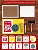 New Year Picture DIY Woodblock Printing Set: Non-Legacy Handmade Template Kit for New Year's Day Activities.