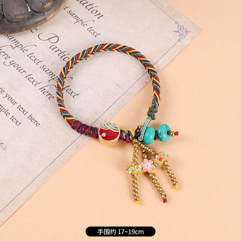 Mountain Ghost Spending Money Bracelet, Hand-woven Retro Tibetan Bracelet Bracelet, Cultural and Play Accessories
