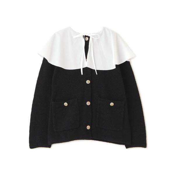 Jill by Jill Stuart Women's Tweed Knit Cardigan Sweater, Gray