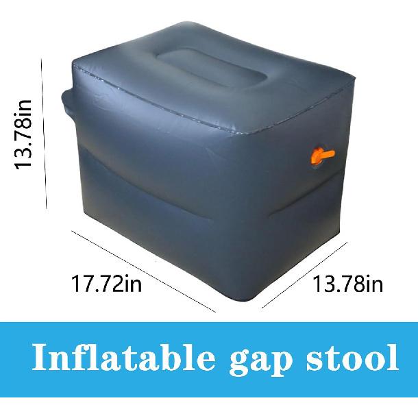 Inflatable Car Rear Row Gap Pad & Pillow - Space Filler for Travel, Relieve Fatigue, Easy to Carry for Adults & Children (18 * 14 * 14)