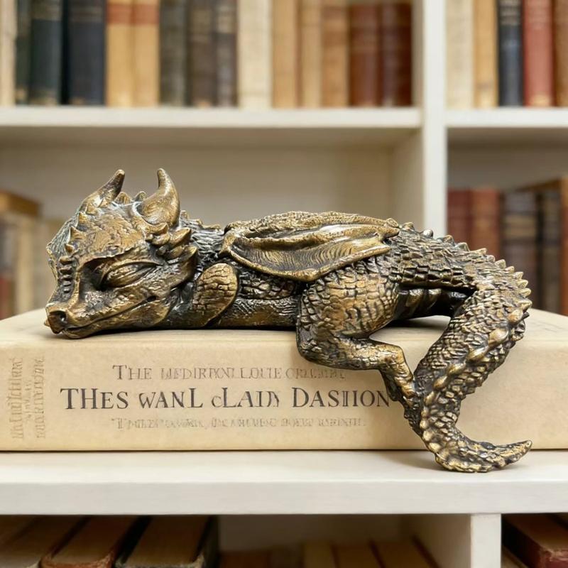 Dragon Statues Decors Animal Sculpture Collectibles Figurines Decorative Ornament Home Decors Accent Housewarming Gift