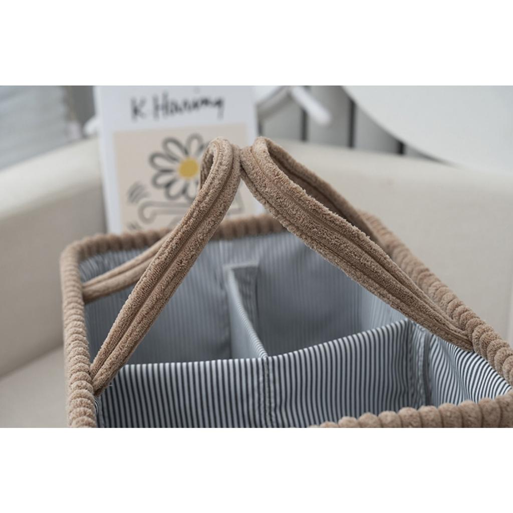 Storage Basket, Hand Woven Miscellaneous Basket, Portable for Household Clothing and Toys, Organizing and Storing Basket