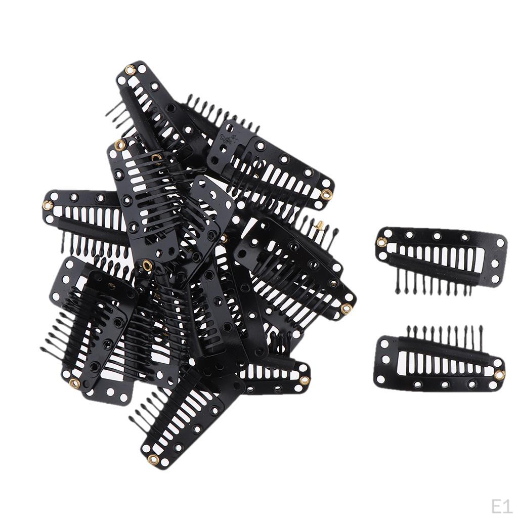 10 Hair Clips For Bun Extension Accessories Tools Stainless 3.6cm