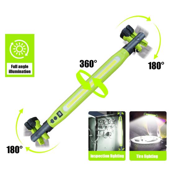 Akumulatorowa magnetyczna lampa robocza 4-trybowa 500lm LED lampa pod maskę z haczykiem lampa do naprawy i konserwacji samochodu