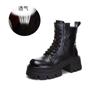 Leather Martin Boots Women's 2025 Autumn and Winter New Women's High-heeled Retro Polished Short Boots Casual Versatile Thin Women's Boots