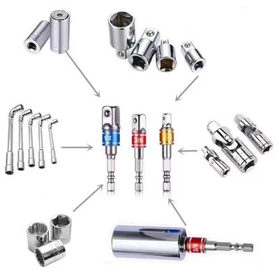 3 Stück Schraubendreher Sechskantschaft Schnellwechsel Schraubendreher Bithalter Verlängerungsstange Stecknuss-Bit-Adapter Elektrowerkzeugzubehör