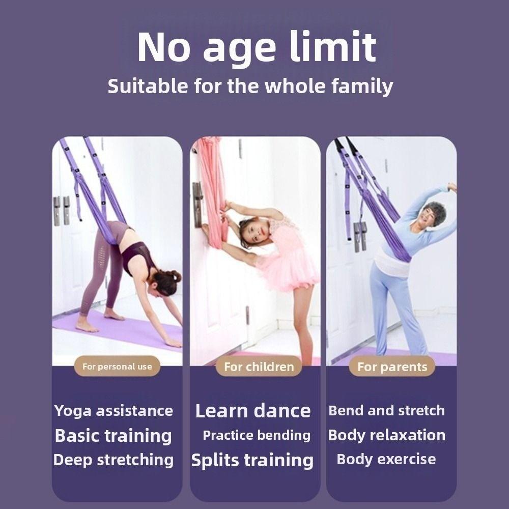 Elastic Stretch Women Aerial Yoga Strap Aerial Yoga Stretching Strap Lower Waist Trainer