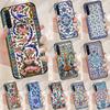 Ancient Floral Tiles Case For Oppo A94 A74 A54 A18 A38 A58 A78 A98 A40 A60 A80 A16 A76 A96 A15 A17 A77 A57S Cover