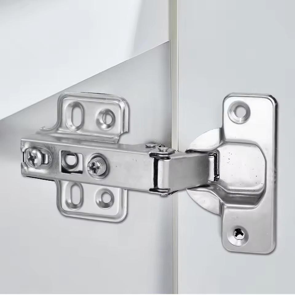 2Pcs Cabinet Hinges Steel Hydraulic Door Hinge Damper Buffer Soft Closing for Kitchen Cupboard Furniture  Furniture