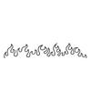Car Modification Flame Sticker Waterproof Peel-and-Stick Decal for Motorcycle Dashboard Rearview Mirror Decoration