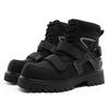 Niche autumn new Velcro Martin boots functional wind deconstruction high-top locomotive wind boots heightening boots
