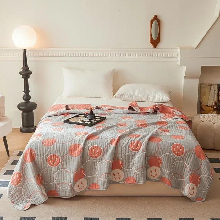 New Class A Cotton Is Not Easy To Shrink 6 Layers Gauze Blanket Towel Blanket Summer Blanket