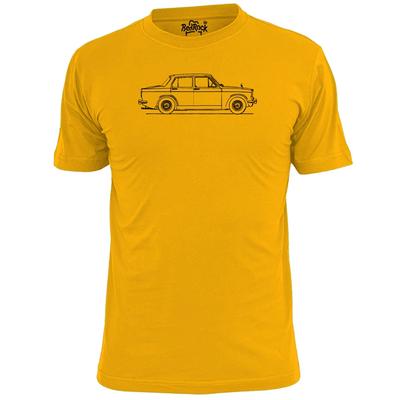 T-shirt Uomo Hillman Minx 1963 Disegno Tecnico Auto Retrò Motore
