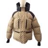 761698 36 Down Jacket Beige/black GG Canvas Women