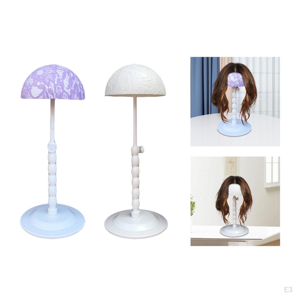 Adjustable Wig Stand Hair Holder with Height Customization