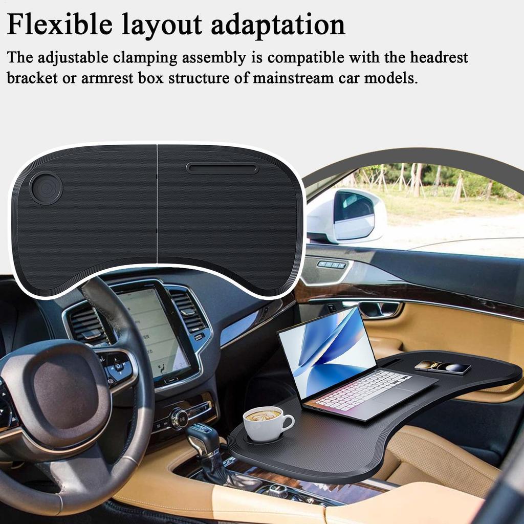 Car Food Tray Auto Laptop Computer Desk Mount Stand Eat Work Car Steering Wheel Dining Table Bracket Food Coffee Tray Board