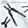 Metal Pipe Repair Round Pliers with Ergonomic Handle Universal Fit Copper Tube Rounder Flat Tube Repairer Pliers Accessories