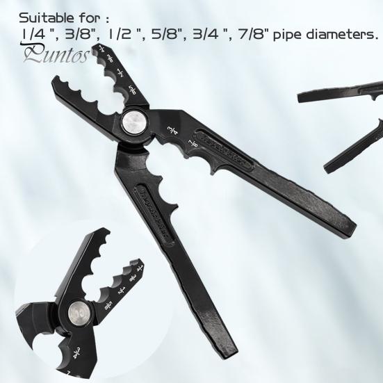 Metal Pipe Repair Round Pliers with Ergonomic Handle Universal Fit Copper Tube Rounder Flat Tube Repairer Pliers Accessories