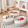Large Woven Cotton Storage Basket for Toys, Snacks, Underwear, Socks, and Clothes
