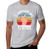 I paused my K-Drama to be here, KDrama T-Shirt korean fashion boys whites Men's t-shirts