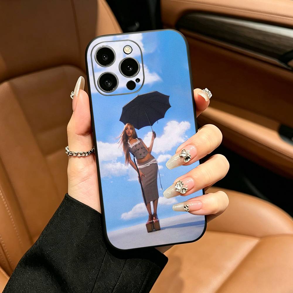 Street Mix PinkPantheress Phone Case For iPhone 12 13 14 15 16 17 Pro Max, Lightweight and practical Soft Black Cover