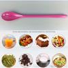 Goeielewe Mixing Spoon, Melamine Long Espresso Spoon, Colorful Latte Spoon, Dessert Ice Cream Spoon, Cocktail Stirring Spoon for Coffee Desserts, 8.8
