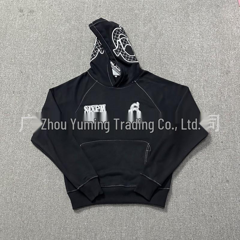 Modny Unisex Zestaw Bluza i Spodnie 2025 z Haftem 6PM na Piersi