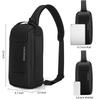 Herren Brusttasche Kingsons 9,7 Zoll Tabletttasche Prägnantes Design Business Umhängetasche Wasserdichte Crossbody-Tasche Schwarz KS3288W-A
