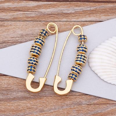 

Hot Sale Original Design Luxury Drop Earrings Copper Zircon Pin Ball Bead Pendant Earrings Pink/Blue/Green Best Wedding Gift синий