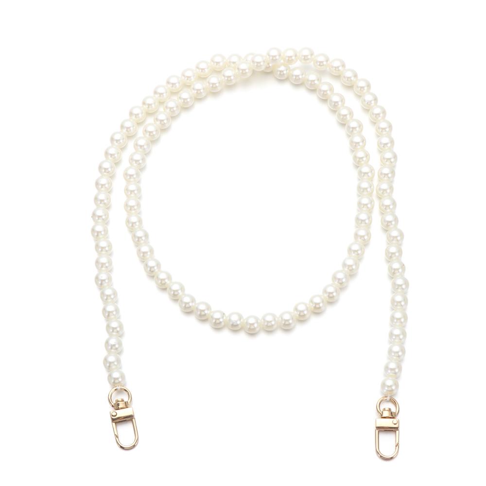 Fashion Pearl Belt Accessories Pearl Strap Bags Handbag Handles DIY Purse Replacement Long Beaded Chain