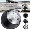 6-Speed Car Gear Head Shift Knob Cover Gear Lever Shift Lever Handball Black Leather Version Suitable For Toyota