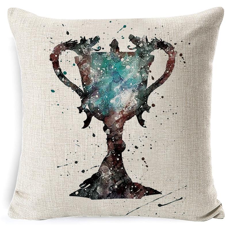 Goblet of Fire Linen Pillow Cover New Sofa Cover Nordic Cushion Pillow Cover