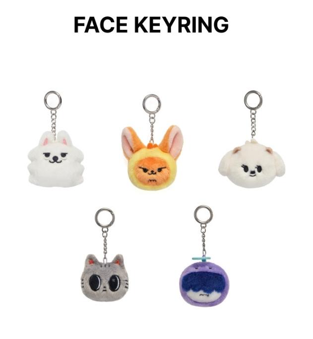 TXT PPULBATU Gesichts-Schlüsselanhänger Offizielle Charakter-Artikel