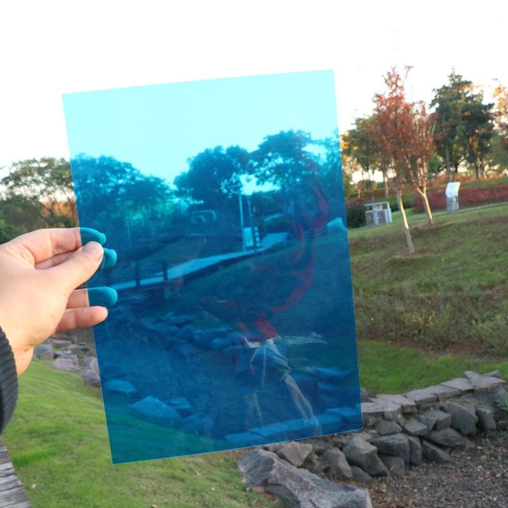 10Pcs DIY Color Filter Gel Film A4 Clear Transparent Transparent PVC Sheet 0.3mm Thickness Color Acetate Sheet синий
