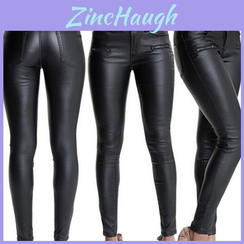 Womens Sexy Fashion Faux Leather Tight Pants With Premium Quality And Timeless Appeal