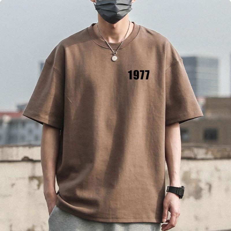 Premium Quality Unisex 100% Pure Cotton Short-Sleeved T-shirt, 240g Combed Cotton, Loose Fit