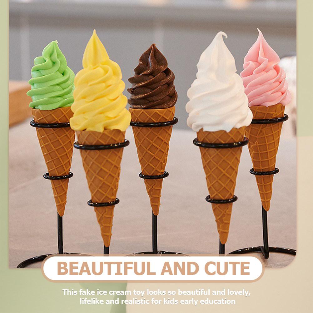 Fake Ice Cream Simulated Lifelike Decorative Artificial Ice Cream For Party Decorations Home Shop Display Party Decorations