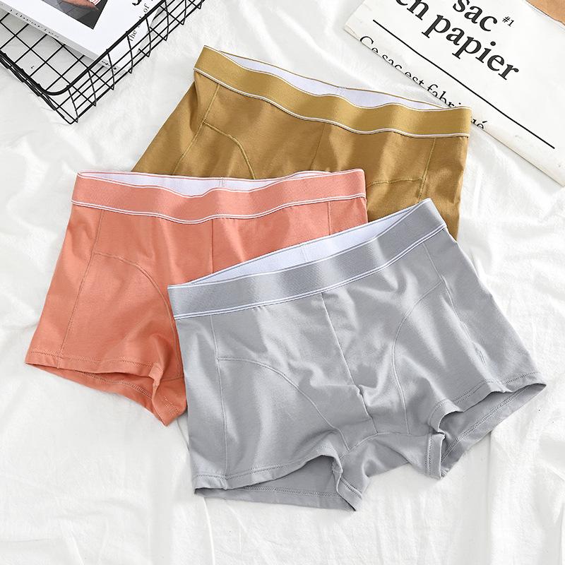 Men's Pure Cotton Mid-Waist Breathable Loose Plus Size Seamless Boxer Briefs
