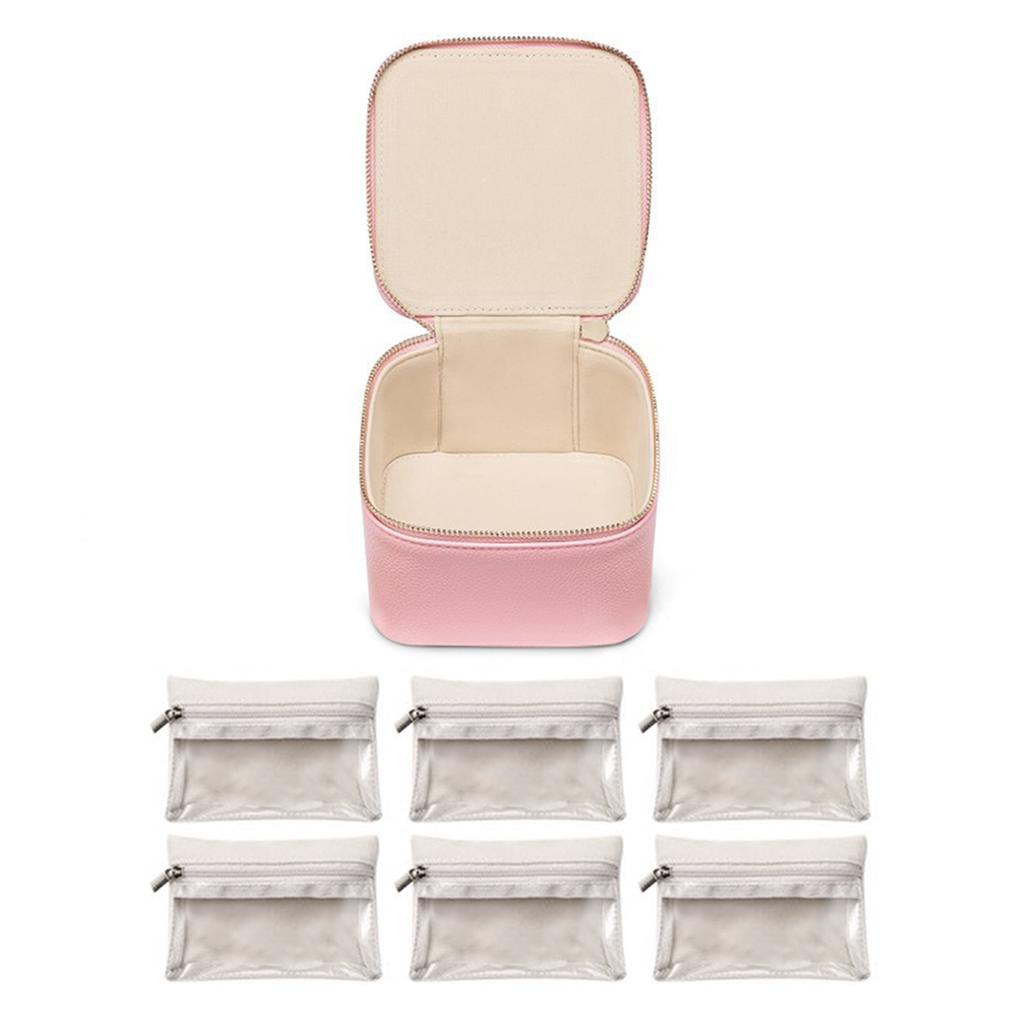 Einfacher Schmuck-Organizer mit Reißverschluss, Mehrzweck-Aufbewahrungskoffer für Armbänder, für Schlafzimmer und Zuhause