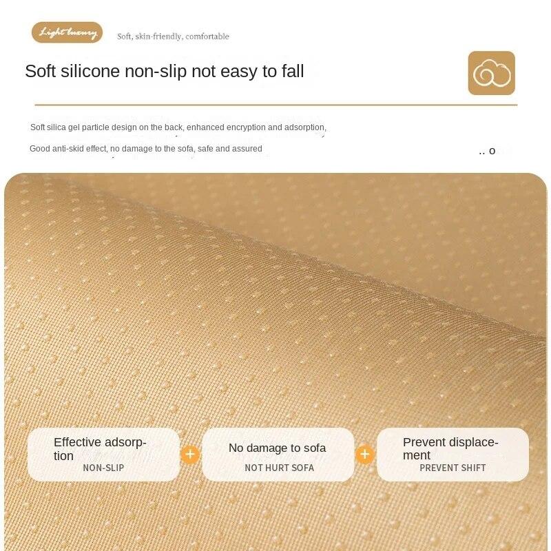 Chenille-Sofabezug, rutschfeste Kombination aus Sofakissen, Handtuch für Wohnzimmer, Heimdekoration, Tisch, TV-Schrank, Decke, Teppich