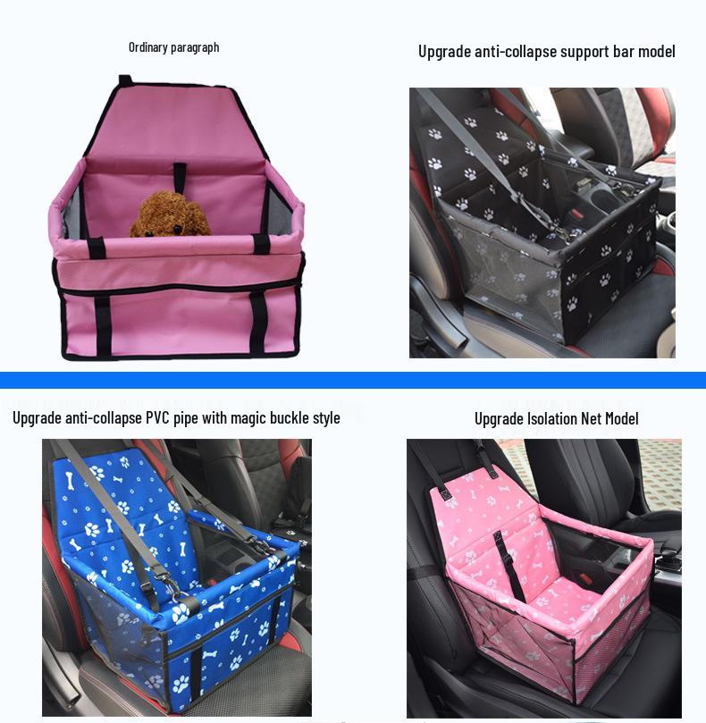 Breathable Mesh Waterproof Pet Car Seat Bag & Travel Hanging Carrier