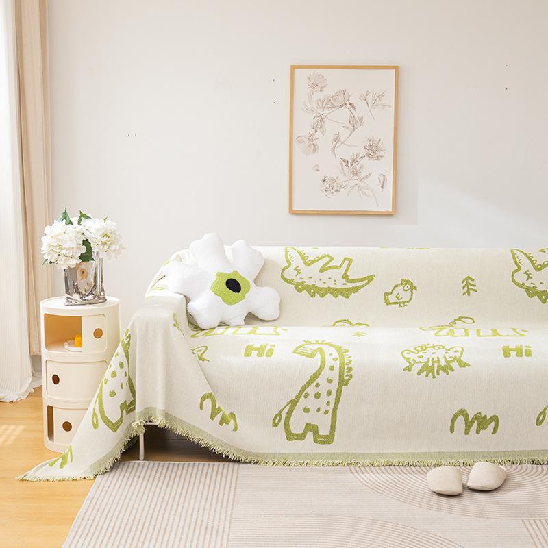 Cartoon Chenille Sofa Cover Towel High-Grade Four Seasons Universal Sofa Cushion Cover All-Inclusive Universal Blanket Full Covered