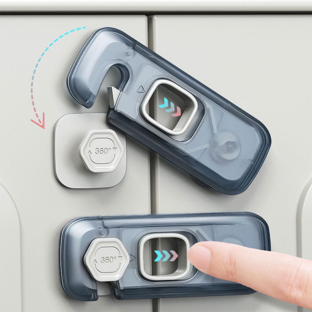 Children Cabinet Child Safety Locks Babies Proofing Cabinet Lock Cupboard Latches Door Knob Handle Lock No Drill for Kid