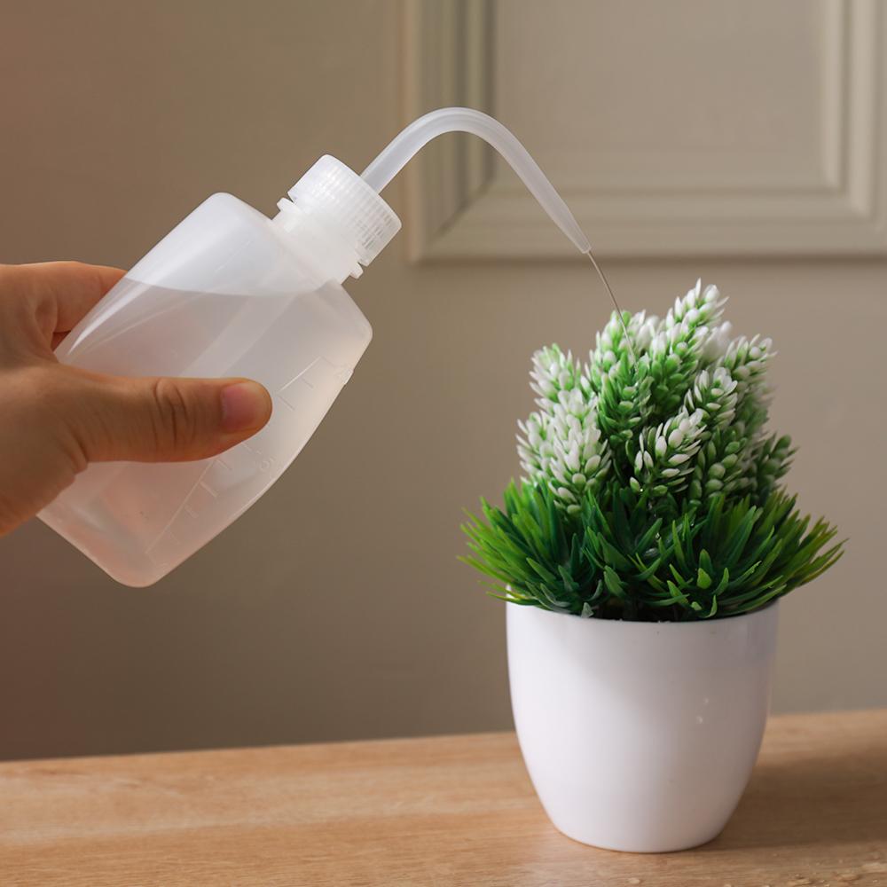 250ml/500ml Squeeze Bend Washing Alcohol Bottle Watering Can Gardening Curved Mouth
