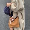 Autumn Retro High-end Underarm Bag, Bucket Bag, Large-capacity Single-shoulder Commuter Bag