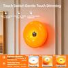 Nova Luminária de Mesa Recarregável em Formato de Donut Dimerizável 3 Cores Controle por Toque Luz Noturna LED USB para Quarto Sala de Estar Decoração de Casa